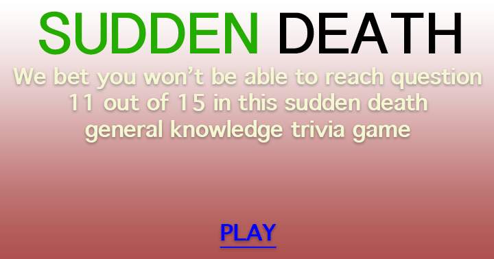 Sudden Death