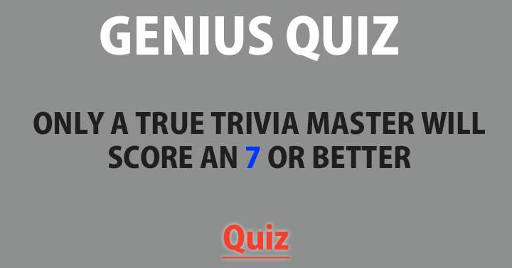 Are you a trivia master?