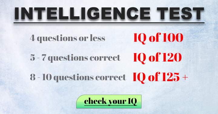 Find out your IQ in this quiz