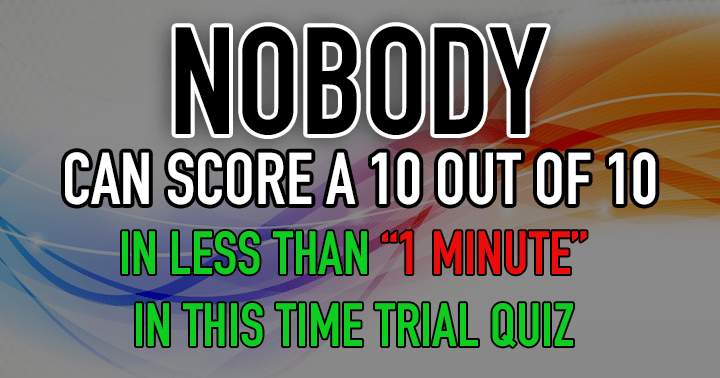 Banner for Can you do it in under a minute