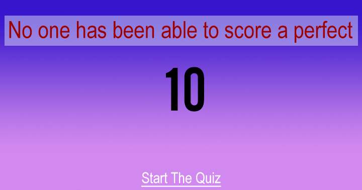 Banner for No one has managed to achieve a perfect score yet.