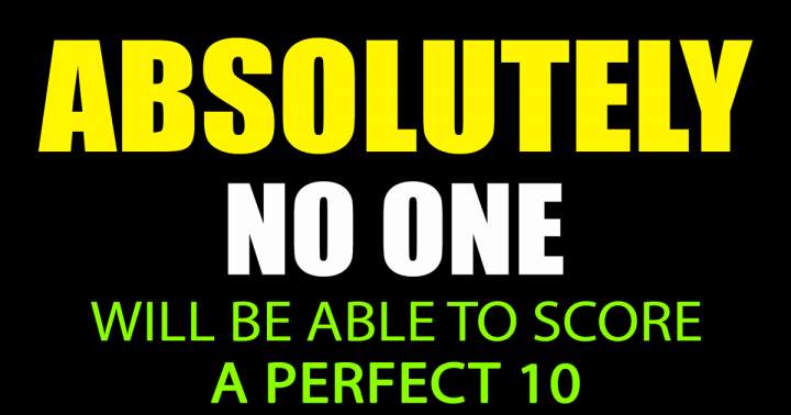 Banner for Nobody will achieve a flawless 10.