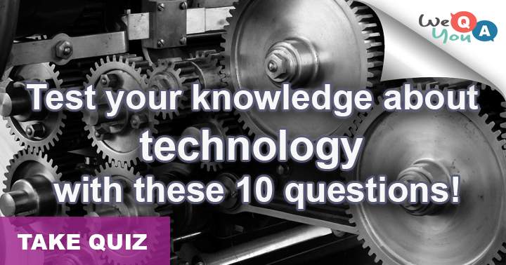 Banner for Try these 10 questions to see how much you know about technology!